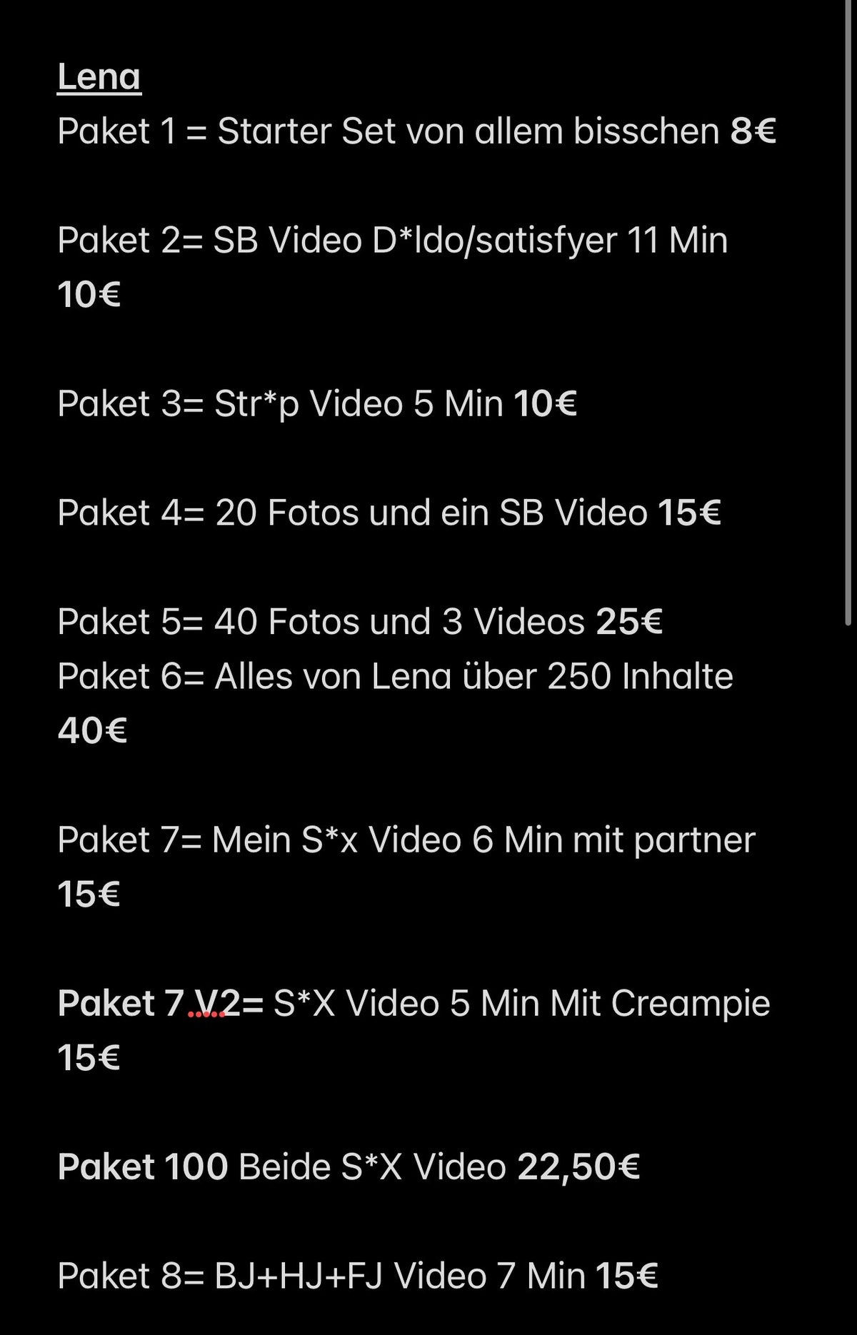 Paket Übersicht